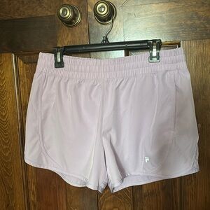 Purple fila shorts